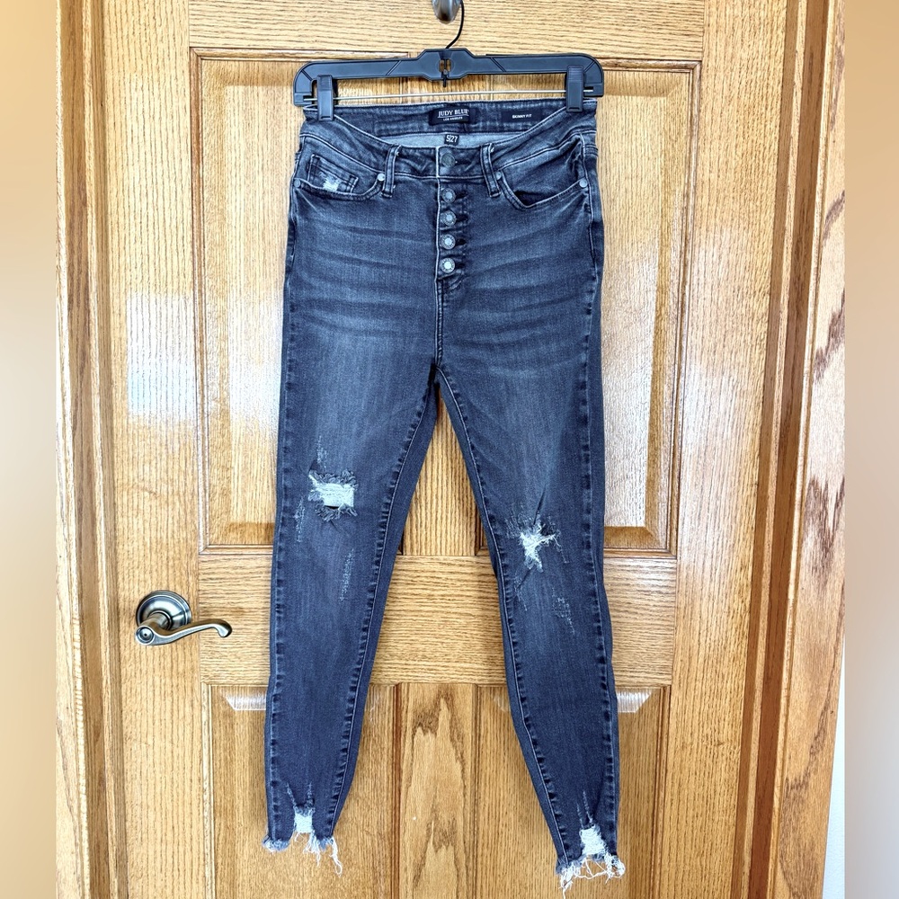 EUC Judy Blue Skinny Jeans 5/27 Black